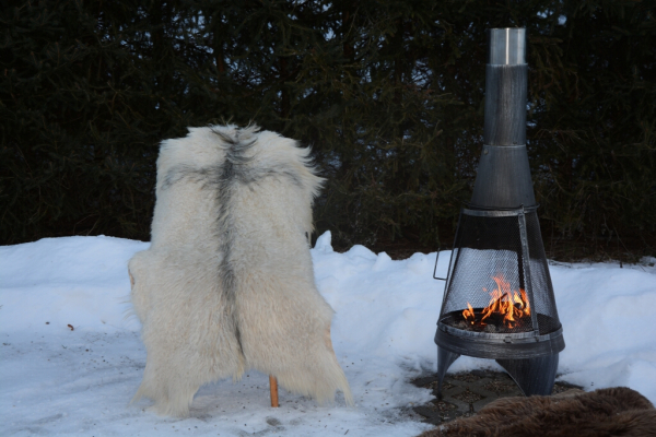 B-Ware Edles Kaschmir Ziegenfell XXL